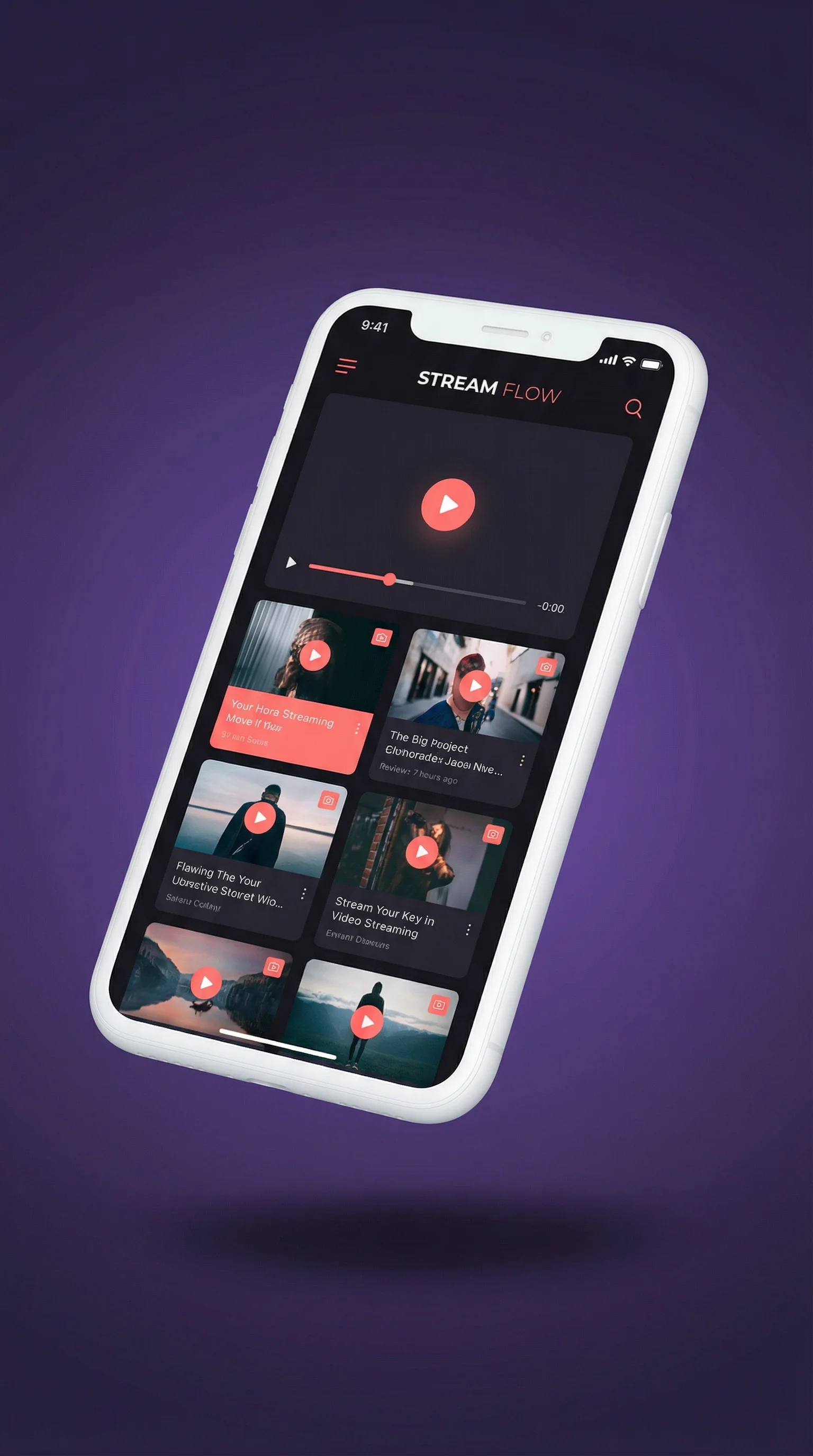 芒果视频手机客户端界面展示